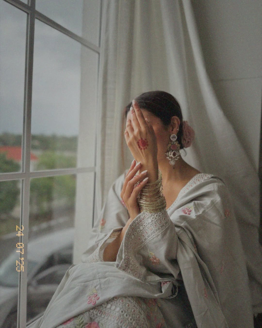 Isha Borah (@ishaborah) CHHAYA - Grey Cotton Suit Set