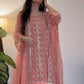 Dr. Gunjan Kunwar in Sitara - Pink Organza Anarkali Set.