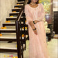 Pranutan Bahl in Nargis - Peach Embroidered Suit Set.