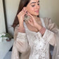 Amita Singh in Hazel Beige Chanderi Suit Set