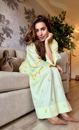 Silkeena Kauur in VIAN - Yellow Embroidered Co-ord Set