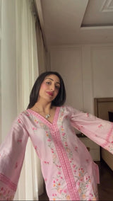 Hiral Kochar in LUNE - Pink Embroidered Co-ord Set