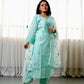 Manali Gandhi in AYRA - Sea Green Chanderi Suit Set