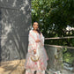 Mehak Jain in Gul-Khera - Ivory White Chanderi Embroidered Suit Set.