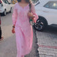 Jasmin Bhasin in KIARA - Pink Chanderi Suit Set