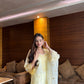 APOORVA SHARMA in TARINI - Lime Yellow Chanderi Suit Set