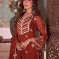 Kriti Singh in SIYAH - Rust Organza Sharara Set