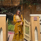 Simer Arora (@simeraroraa) in CHARVI - Yellow Organza Sharara Set
