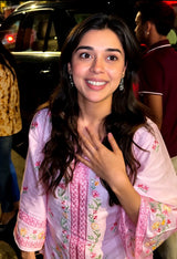 Eisha Singh in LUNE - Pink Embroidered Co-ord Set