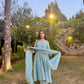 Nikita Chawla in Jashan - Blue Organza Anarkali Set.