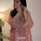 Dr. Gunjan Kunwar in Sitara - Pink Organza Anarkali Set.