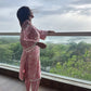 Nia Sharma in VAYU - Pink Cotton Suit Set