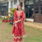 Jasnoor Anand in Rust Chanderi Silk Suit Set