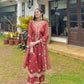 Jasnoor Anand in Rust Chanderi Silk Suit Set
