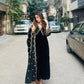 Guneet Kaur in MUKHDA - Velvet Black Anarkali Set