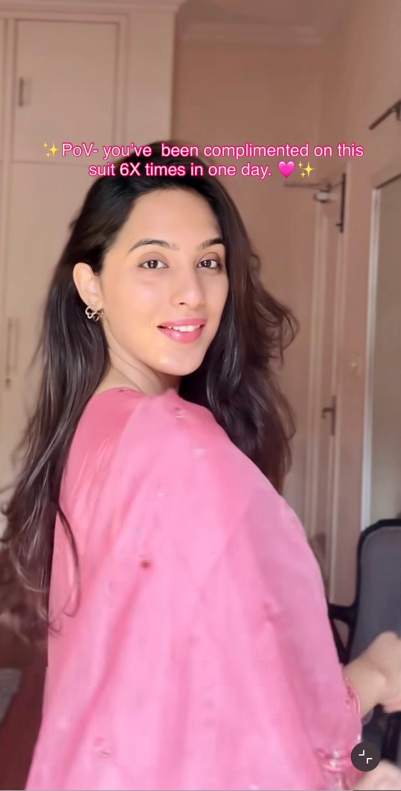 Dr. Taniya Bakshi in AFSANA - Pink Chanderi Suit Set
