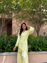 Neelam Upadhaya in VIAN - Yellow Embroidered Co-ord Set