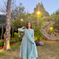 Nikita Chawla in Jashan - Blue Organza Anarkali Set.