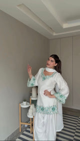 Deeksha Khurana in IRIS -  White Embroidered Co-ord Set