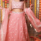 Saloni Sehra in Heera - Pink Organza Lehenga Set.