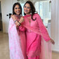 Nia Sharma in GULBANO - Pink Chanderi Suit Set