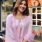 Akanksha Puri in KIARA - Pink Chanderi Suit Set