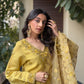 Mehak Jain in MEERA - Yellow Chanderi Suit Set