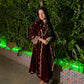 Shefali Bagga in ANTARA - Velvet Maroon Anarkali Set