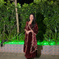 Shefali Bagga in ANTARA - Velvet Maroon Anarkali Set