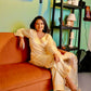 Manali Gandhi in TRISHNA - Lime Yellow Chanderi Suit Set