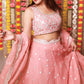 Saloni Sehra in Heera - Pink Organza Lehenga Set.