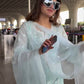 Urvashi Rautela in Gulbahar - Mint Green Embroidered Suit Set.