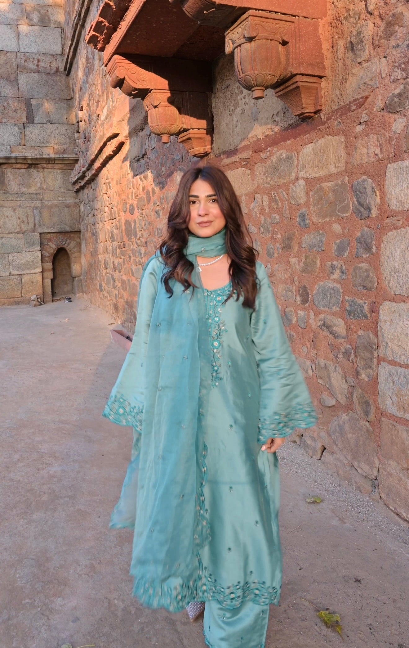 Shivani Kapoor in ZIYA -  Blue Chanderi Suit Set