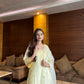 APOORVA SHARMA in TARINI - Lime Yellow Chanderi Suit Set