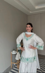 Deeksha Khurana in IRIS -  White Embroidered Co-ord Set