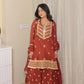 Shivani Kapoor in SIYAH - Rust Organza Sharara Set