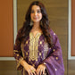 Pallavi Kakkar in IRA - Purple Organza A-line Suit Set