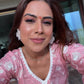 Nia Sharma in VAYU - Pink Cotton Suit Set