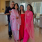 Nia Sharma in GULBANO - Pink Chanderi Suit Set