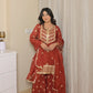 Shivani Kapoor in SIYAH - Rust Organza Sharara Set