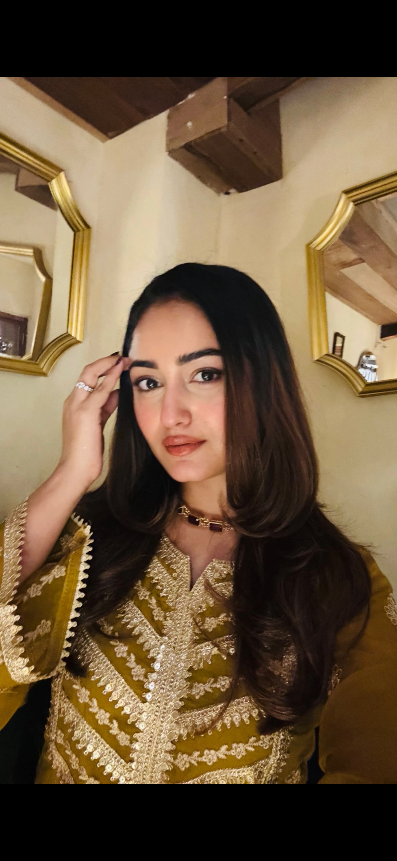 Tridha Choudhury in CHARVI - Yellow Organza Sharara Set