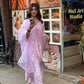 Akanksha Puri in KIARA - Pink Chanderi Suit Set