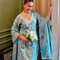 Sania Chadha in JHEEL - Blue Cotton Suit Set