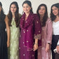 SARA TENDULKAR In Khila - Wine Chanderi Embroidered Suit Set