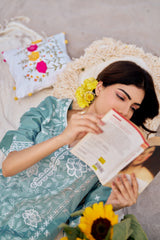 NEER - Blue Cotton Suit Set