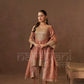 ISHQ - Rustic Orange Tissue-Organza Anarkali Set