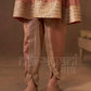 ISHQ - Rustic Orange Tissue-Organza Anarkali Set