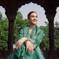 Shreya Lakhani in Pine Green Chanderi Silk Suit Set