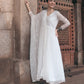 Shreya Lakhani in Aseem Ivory White Embroidered Anarkali Gown Set