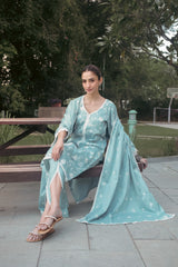 Shreya Lakhani in LEHER - Blue Cotton Suit Set